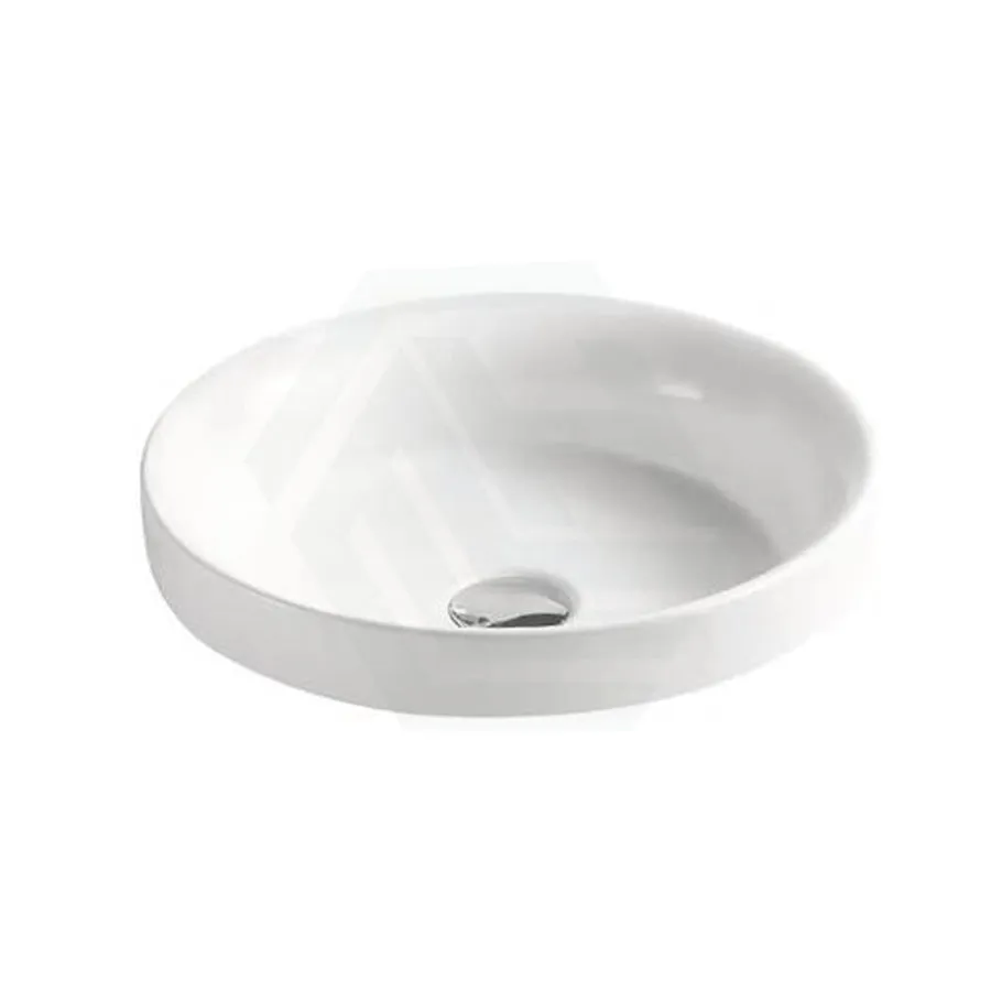 400x400x110mm Inset Ceramic Basin Gloss White Round