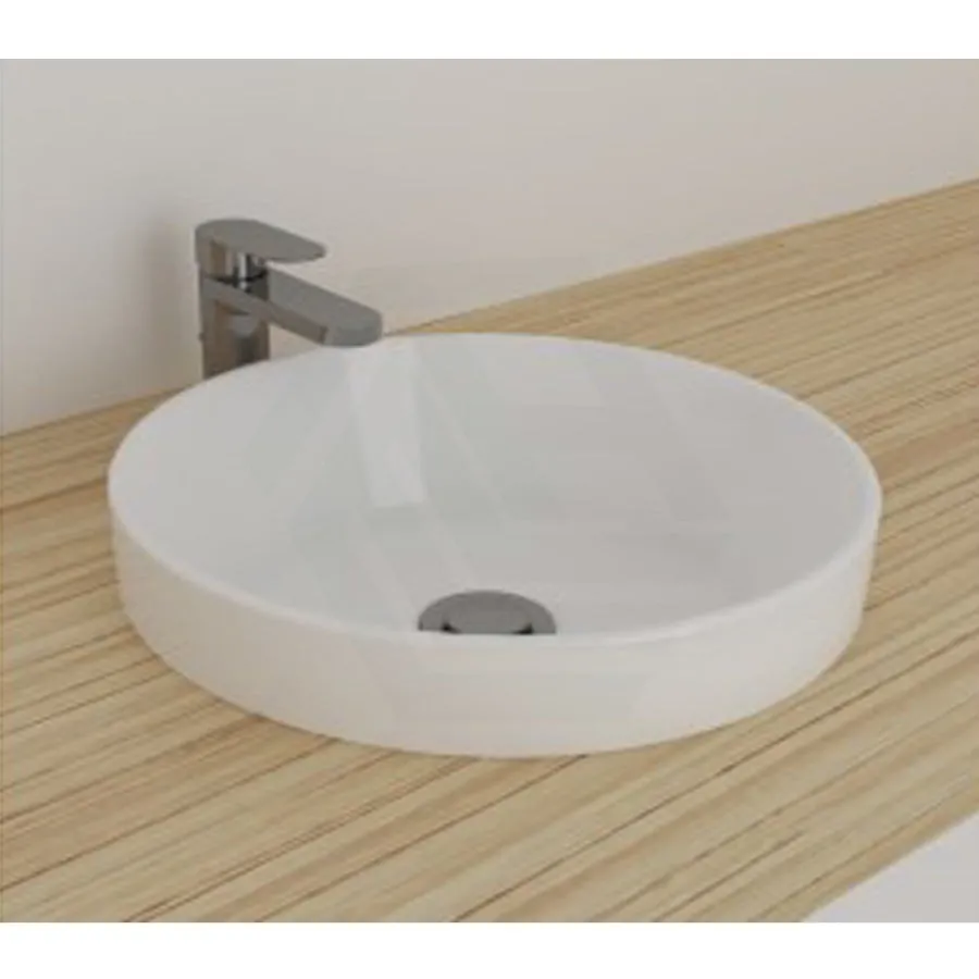 400x400x110mm Inset Ceramic Basin Gloss White Round