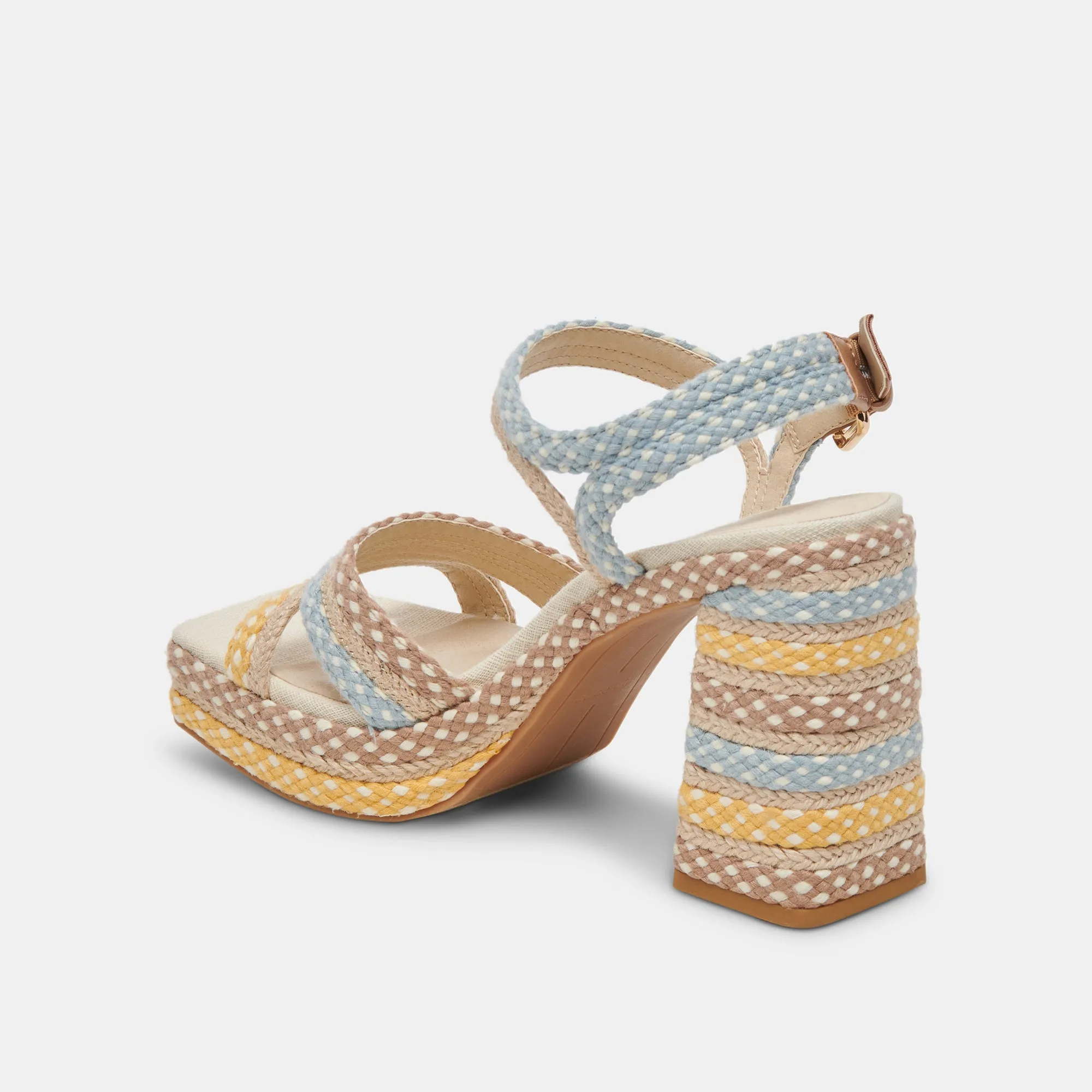 ARNELA HEELS CITRUS MULTI WOVEN