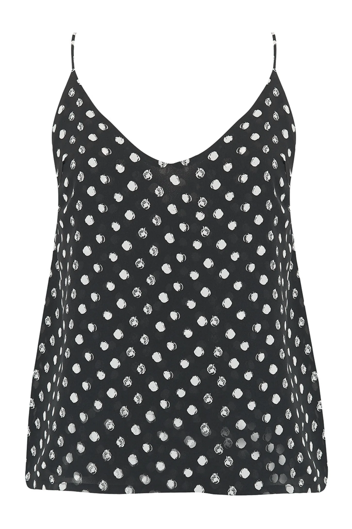 Birdie Cami In Black Polka Dot