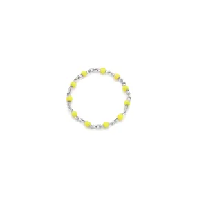 Candy Chain Ring | Lemon & Silver