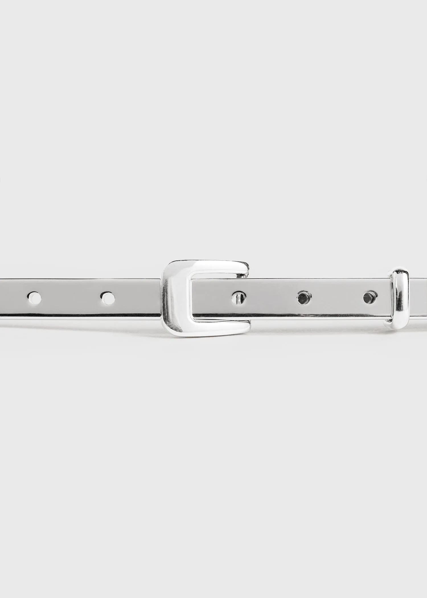 Chain belt silver