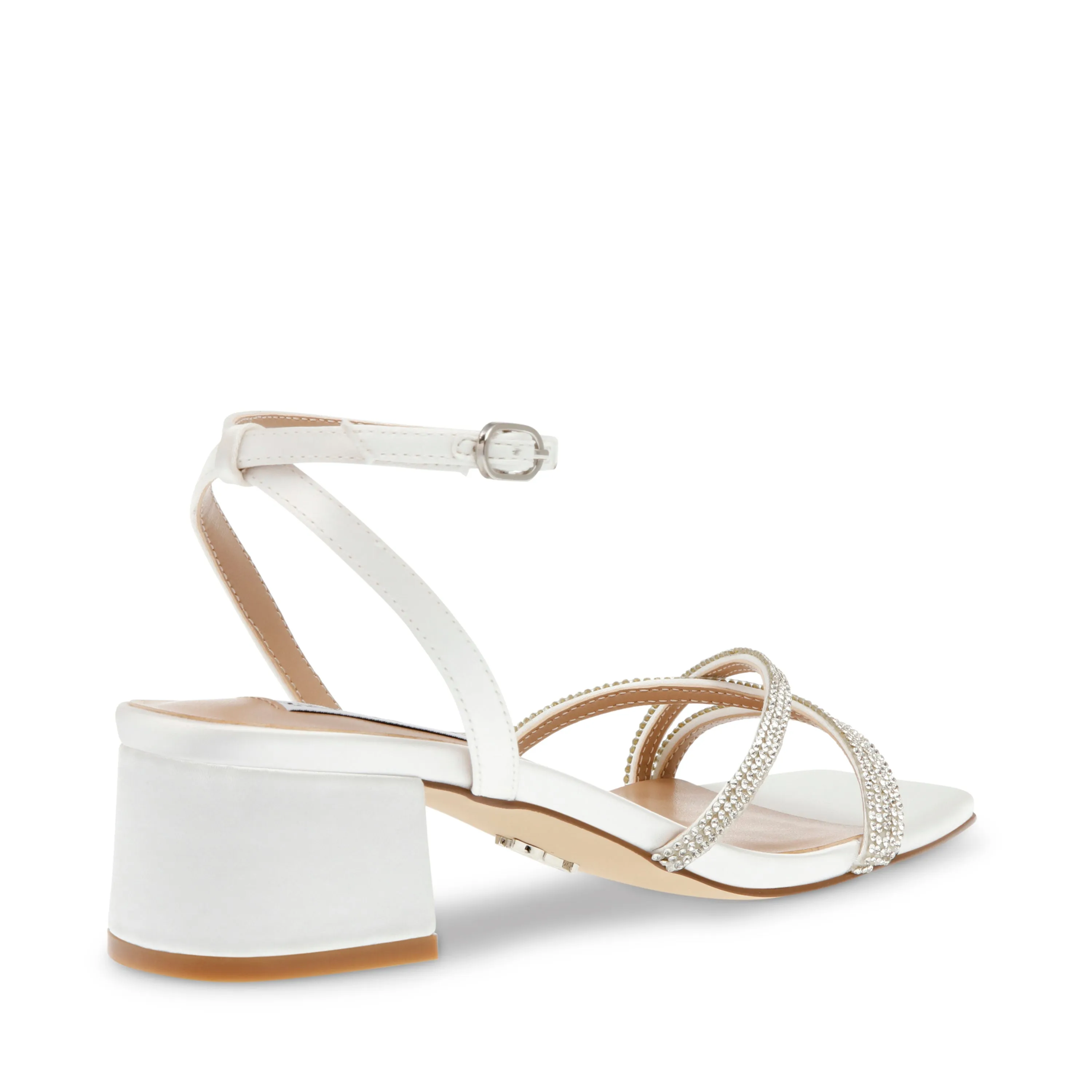 Gabby Sandal IVORY SATIN