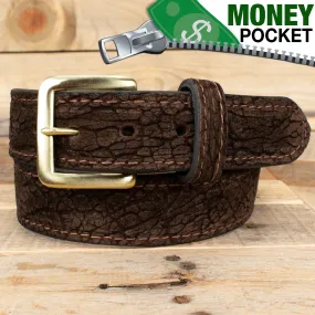 Hippo Brown Money Belt