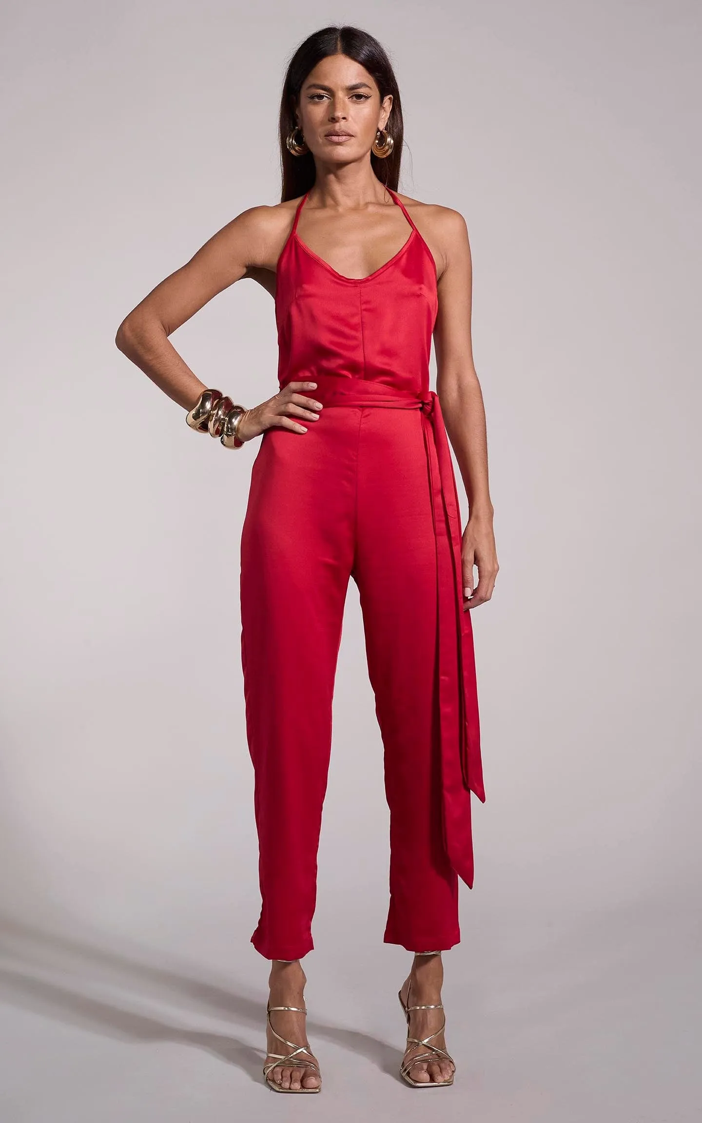 Lexi Jumpsuit in Red