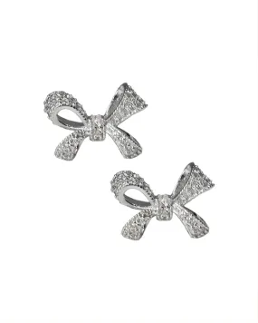 Pave Bow Earrings