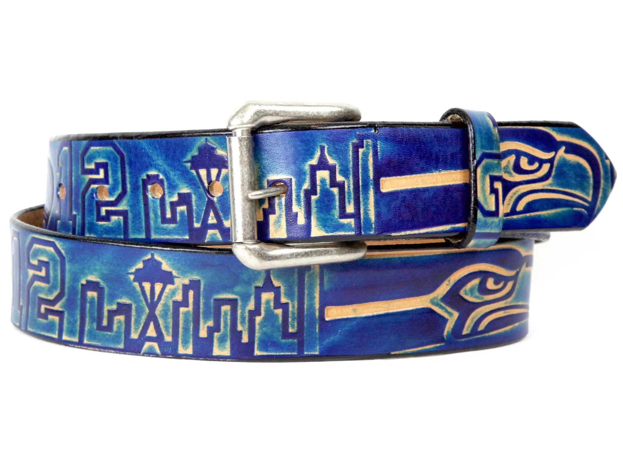 Seattle Seahawks Leather Belt