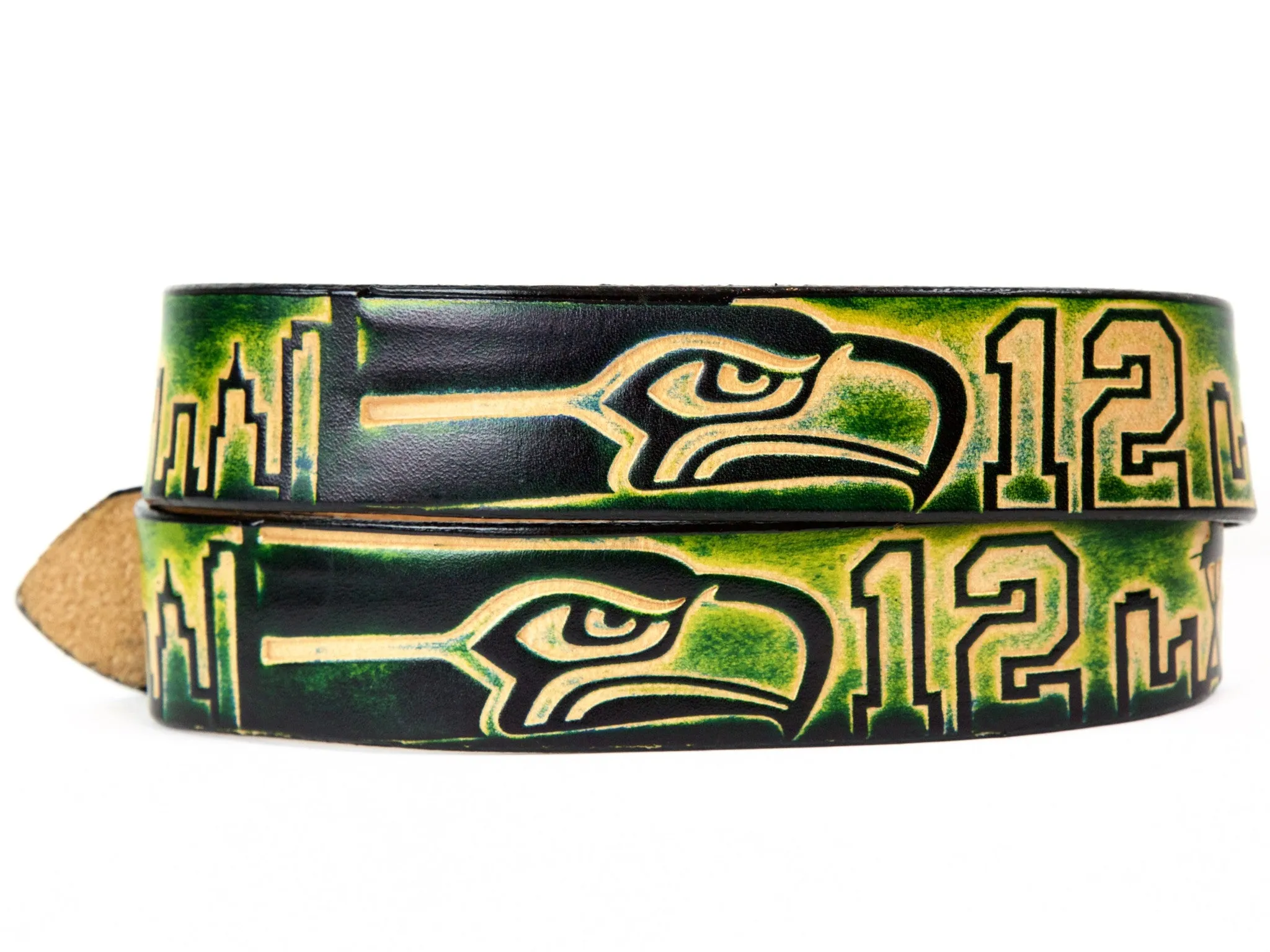 Seattle Seahawks Leather Belt