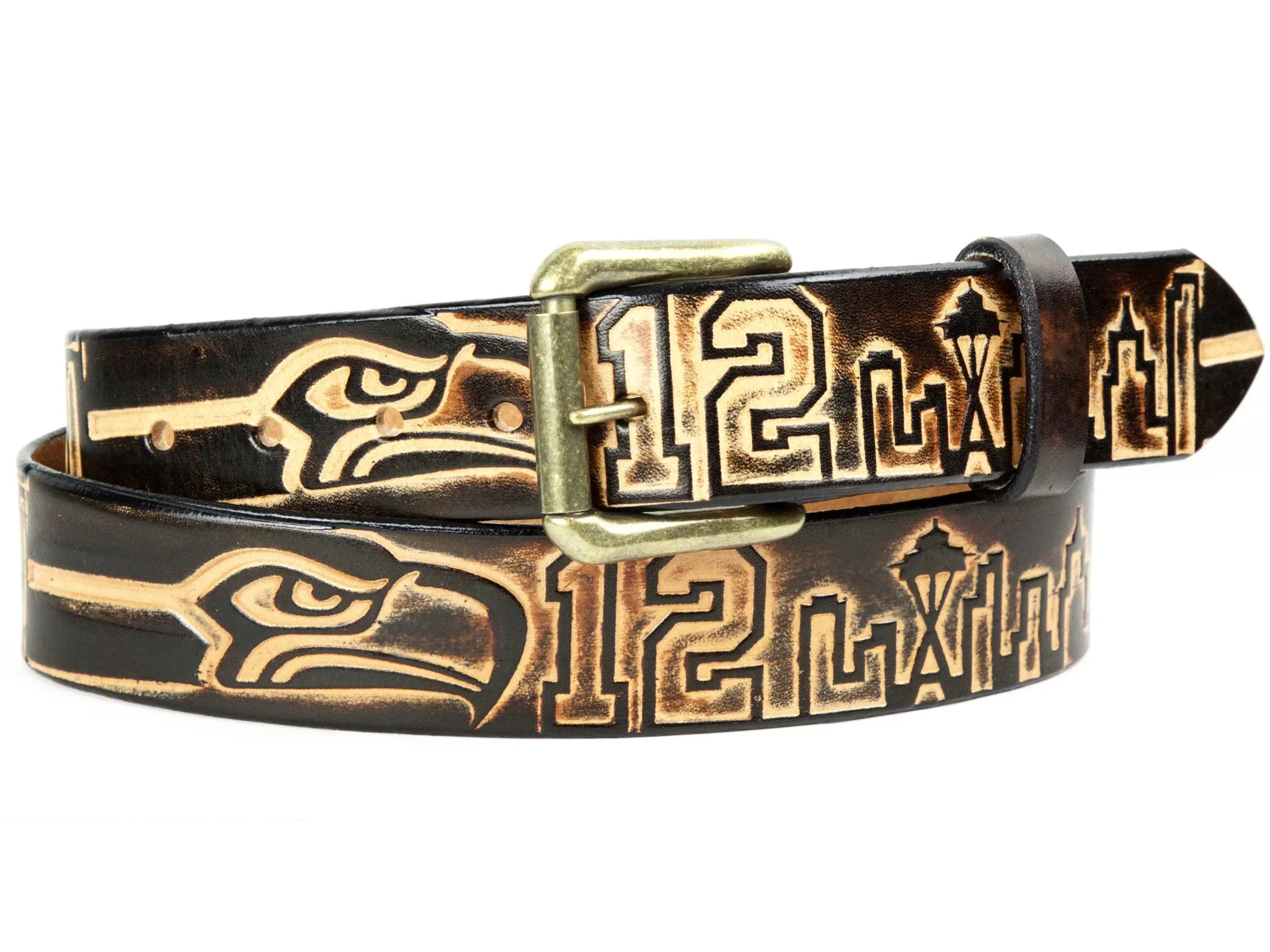 Seattle Seahawks Leather Belt