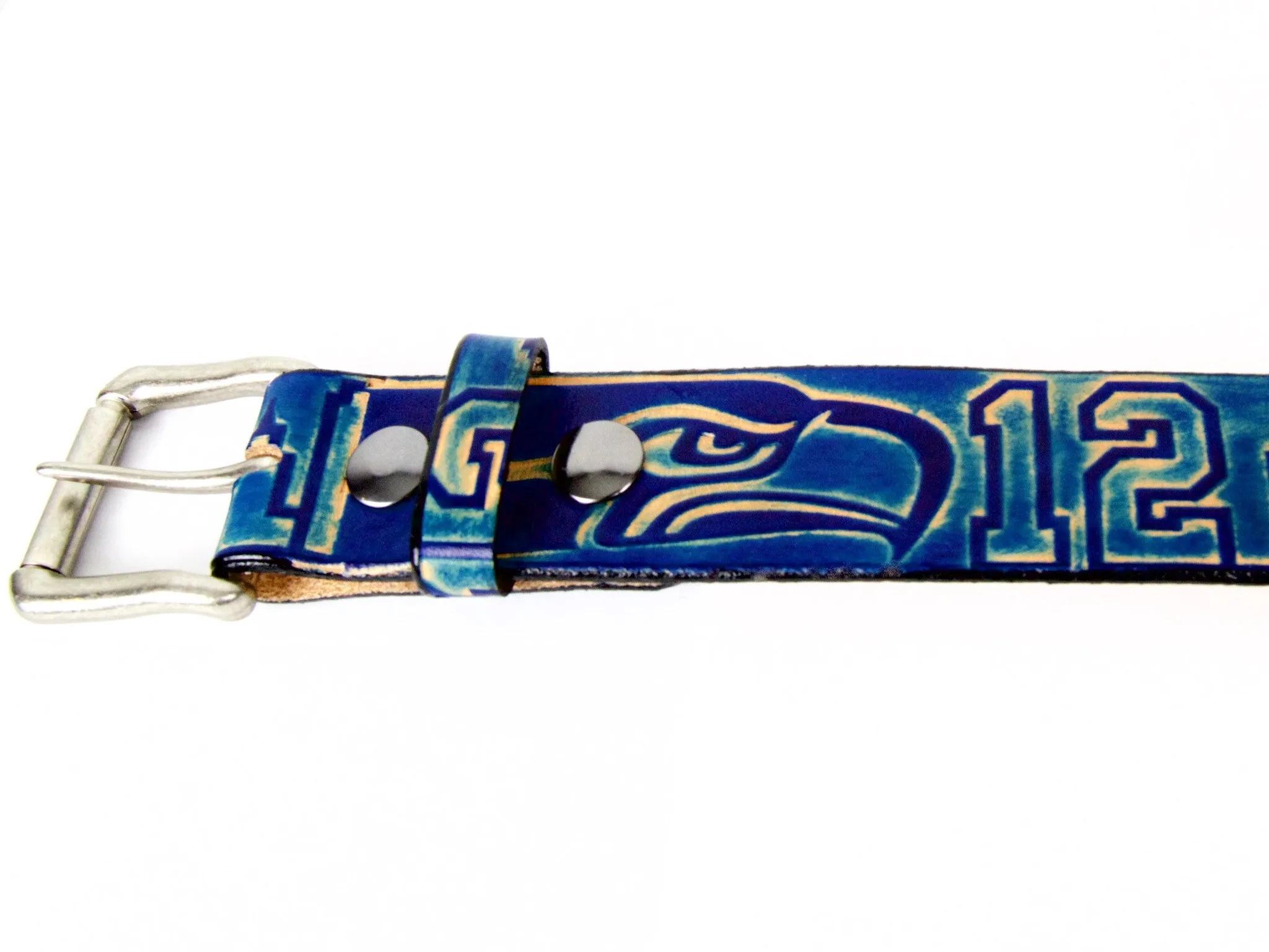 Seattle Seahawks Leather Belt