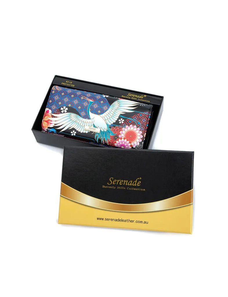 Serenade - Miyuki Cherry blossoms Large RFID wallet - Blossom