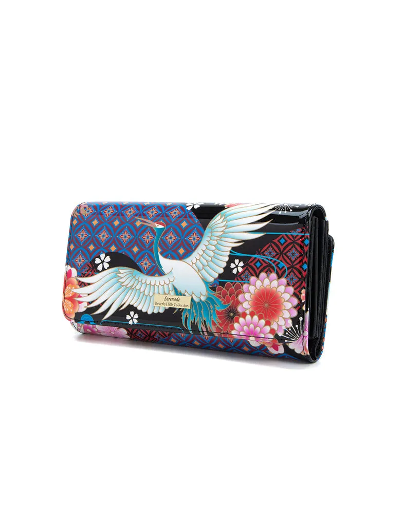 Serenade - Miyuki Cherry blossoms Large RFID wallet - Blossom